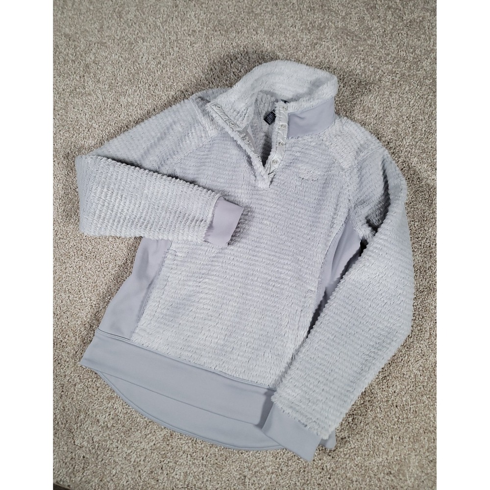 Mountain Hardwear Sweater Womens Small Gray Polartec Fleece Pullover Outdoors
